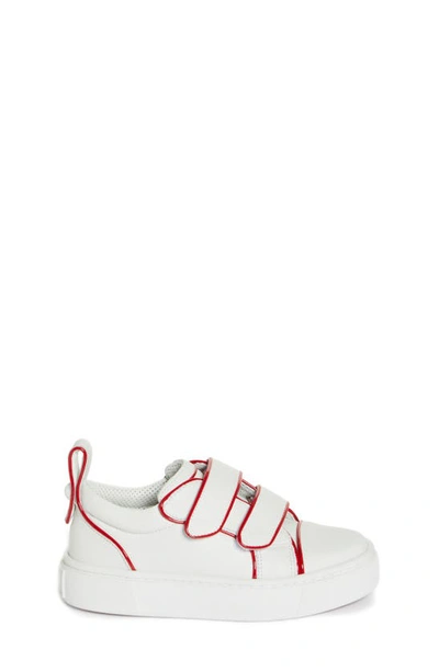 Shop Christian Louboutin Kids' Toyototoy Sneaker In Bianco/ Loubi