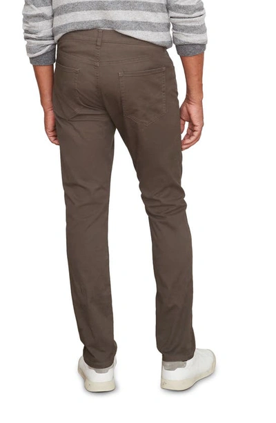 Shop Vince Dylan Stretch Cotton Blend Five Pocket Pants In Frog