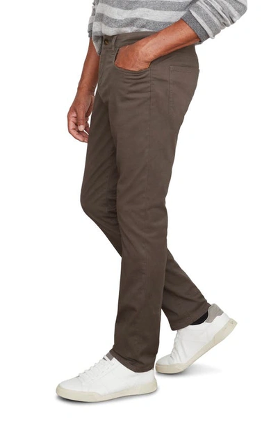 Shop Vince Dylan Stretch Cotton Blend Five Pocket Pants In Frog