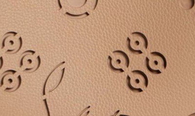 Christian Louboutin Cabarock Small Loubinthesky Perforated Tote Bag In Roca/ Roca