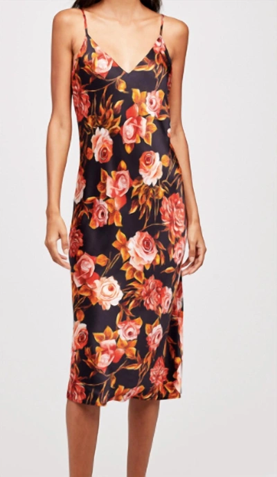 Shop L Agence Jodie Slip Dress In Basalt Rosa In Multi
