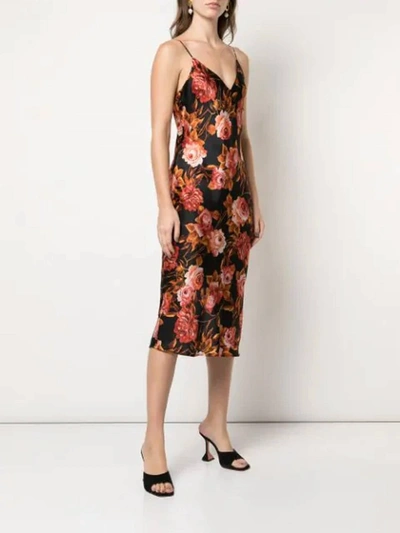 Shop L Agence Jodie Slip Dress In Basalt Rosa In Multi