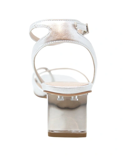 Shop Charles By Charles David Fancy Leather Sandal In Silver