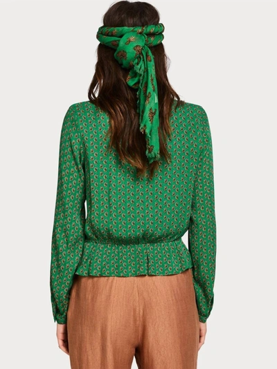 Shop Scotch & Soda Top With Tie Detail In Green