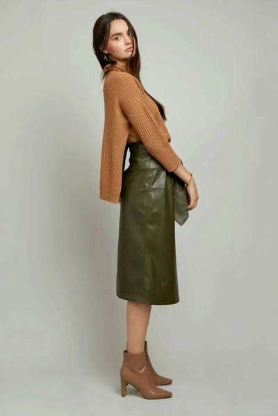 Shop Christy Lynn Paola Skirt In Military In Green