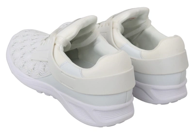 Philipp Plein White Polyester Casual Sneakers Shoes In White