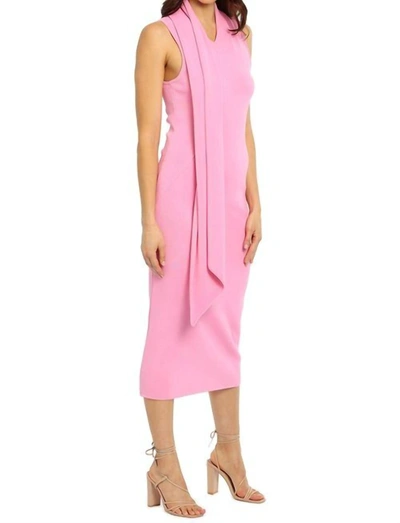 Shop Acler Aster Midi Dress In Pink