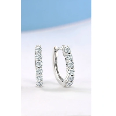 Shop Pompeii3 3/4 Cttw Lab Grown Diamond Hoops In White Or Yellow Gold 1/2" Tall In Multi