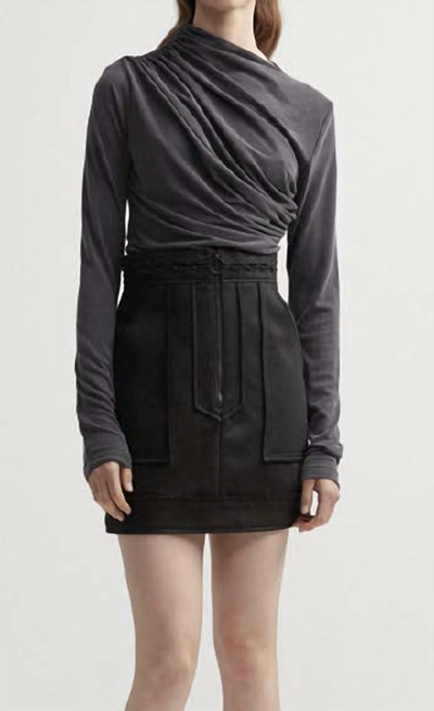 Shop Acler Collins Skirt In Black