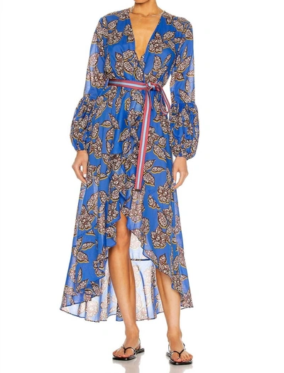 Shop Alexis Livana Dress In Sapphire Batik In Multi