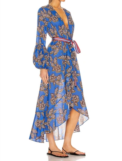 Shop Alexis Livana Dress In Sapphire Batik In Multi