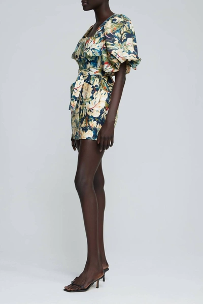 Shop Acler Lovell Dress In Moody Floral In Multi