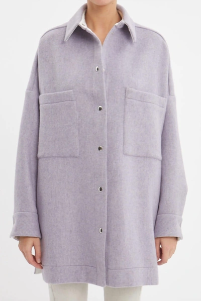 Shop Iro Bardak Coat In Lilac In Purple
