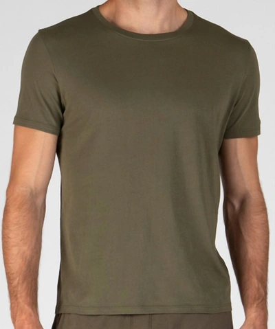 Shop Atm Anthony Thomas Melillo Men Crewneck Tee In Army In Green