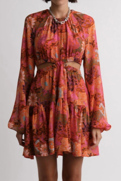 Shop A.l.c Izzy Dress In Pink Orange Multi