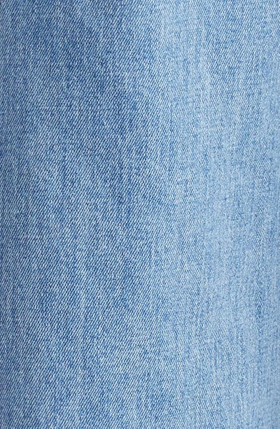 Shop Veronica Beard Crosbie Exposed Button Wide Leg Jeans In Zephyr