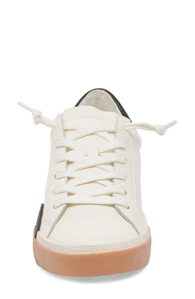 Shop Dolce Vita Zina Sneaker In White/ Black Perf