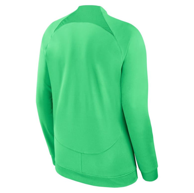 Shop Nike Green Brazil National Team 2022 Academy Pro Anthem Performance Raglan Full-zip Jacket
