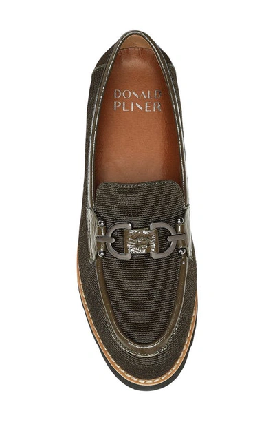 Shop Donald Pliner Clio Slip-on Chunky Loafer In Military Green