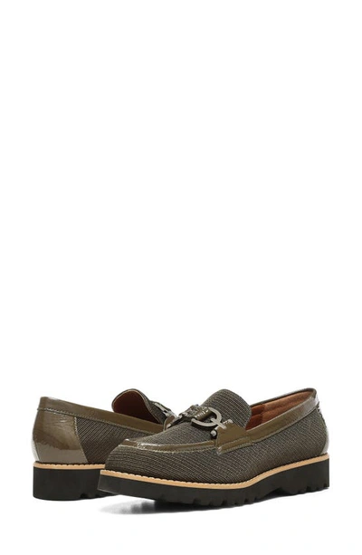Shop Donald Pliner Clio Slip-on Chunky Loafer In Military Green