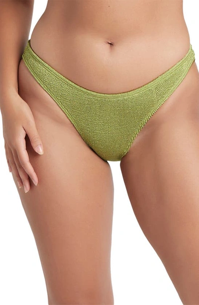 Shop Bondeye Sign Hipster Bikini Bottoms In Citron Shimmer