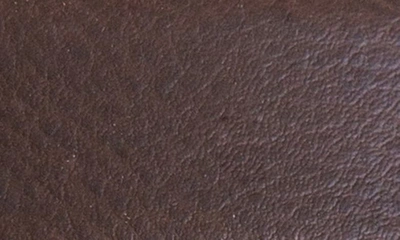 Made In Italy Pebble Leather Belt In Brown