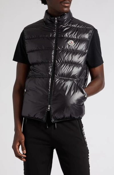 Shop Moncler Aube Down Puffer Vest In Black