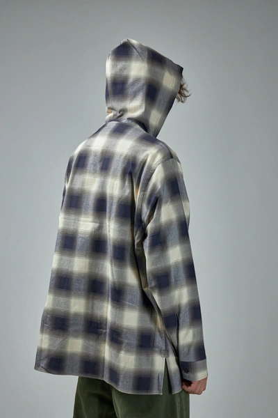 Shop Givenchy Hooded Checkered Shirt