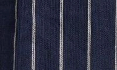 Shop Polo Ralph Lauren Pinstripe Linen Pants In Navy/ Cream Stripe