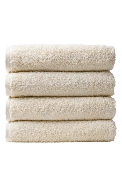 Shop Coyuchi Cloud Loom™ 4-piece Organic Cotton Bath Towel Set In Undyed