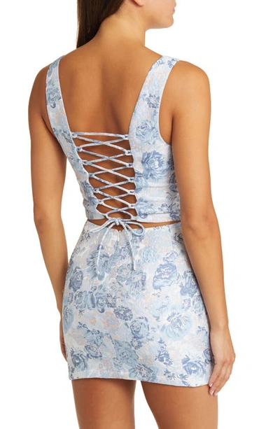 Yellow The Label Andie Corset Tank In Bordeaux