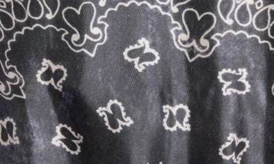 Golden Goose Bandana Print Long Sleeve Maxi Shirtdress In Anthracite