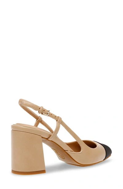 Anne Klein Brinlee Pointed Toe Pump In Nude/ Black