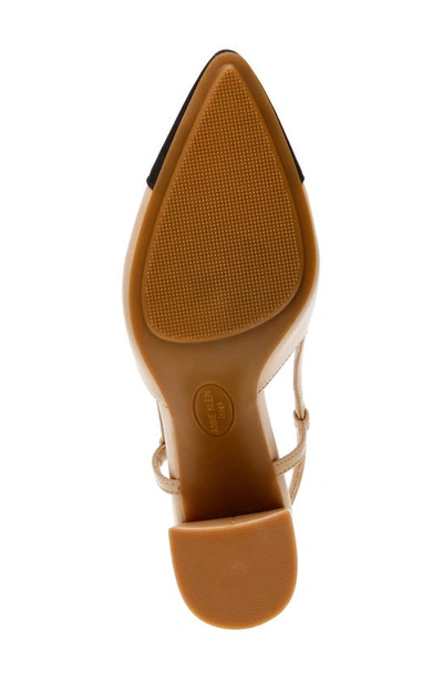 Anne Klein Brinlee Pointed Toe Pump In Nude/ Black