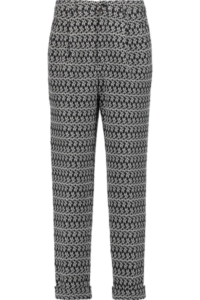 Missoni Crochet-knit Wool-blend Slim-leg Pants