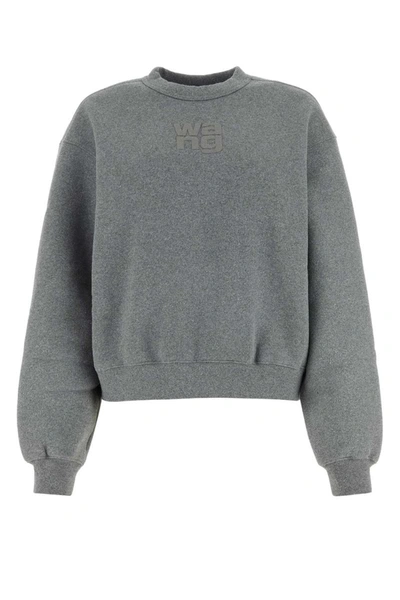 Shop Alexander Wang T By  Sweatshirts In Grey