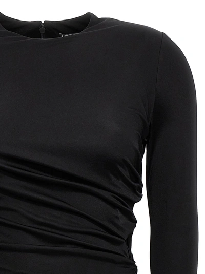 Shop Versace La Vacanza Capsule Midi Dress Dresses Black
