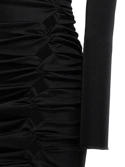Shop Versace La Vacanza Capsule Midi Dress Dresses Black