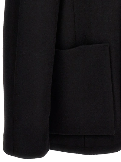 Shop Lanvin Double Breast Kimono Coat Coats, Trench Coats Black