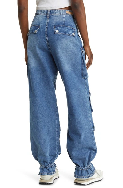 Blanknyc Cargo Denim In Fingers Crossed