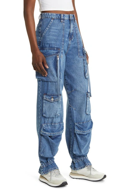 Blanknyc Cargo Denim In Fingers Crossed