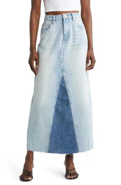Shop Blanknyc Patchwork Denim Skirt In Either Way