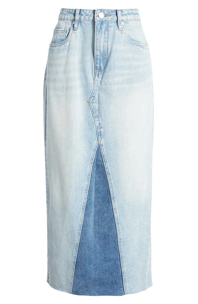 Blanknyc Patchwork Denim Skirt In Either Way