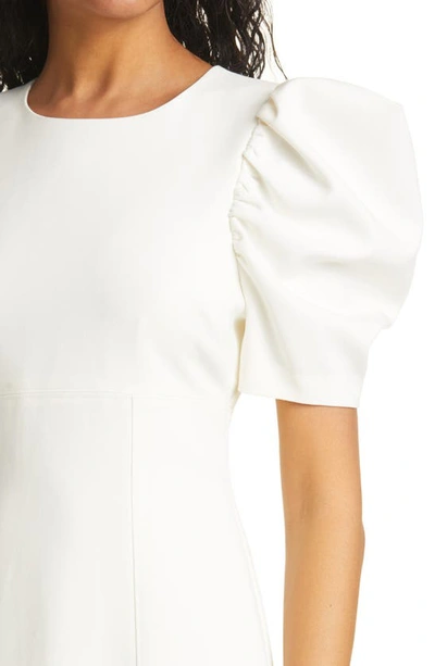 Shop Likely Alia Puff Sleeve Fit & Flare Dress In White
