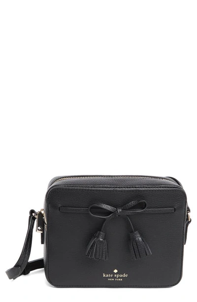Shop Kate Spade Hayes Leather Camera Bag In Black