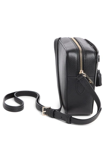 Shop Kate Spade Hayes Leather Camera Bag In Black