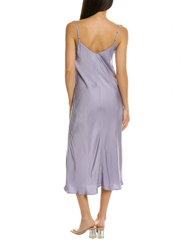 Shop Velvet By Graham & Spencer Poppy Slip Dress In Purple