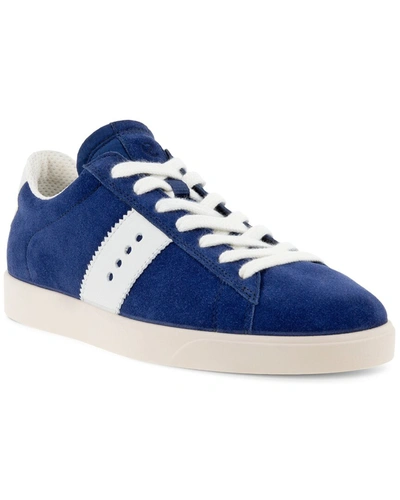 Shop Ecco Street Lite Suede Sneaker In Blue