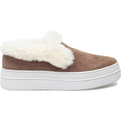 J/slides Neel Womens Suede Lifestyle Slip-on Sneakers In Multi