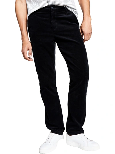 Shop And Now This Mens Corduroy Textured Straight Leg Pants In Black